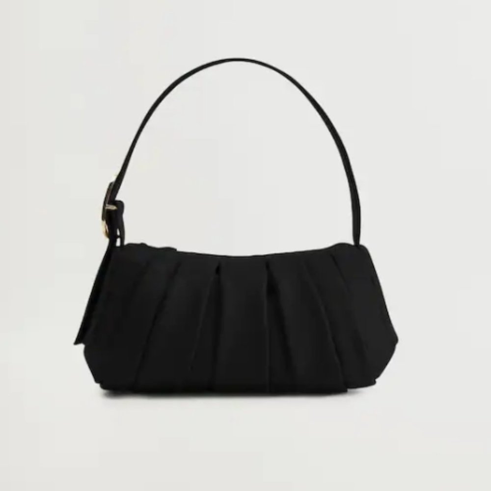 MANGO  Pleats baguette bag